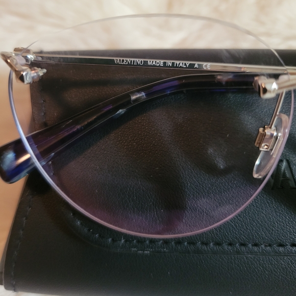 Valentino Silver Rimless Glasses - Picture 4 of 10
